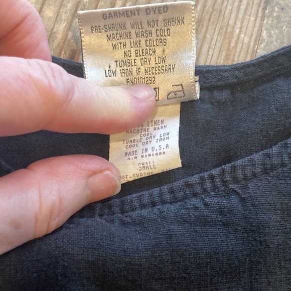 C.C. Collection Black Linen Tunic. Size S. No flaws. - Picture 3 of 4